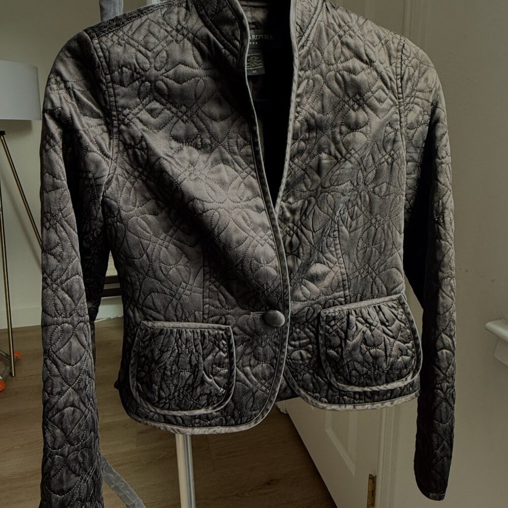 Quilted silk jacket